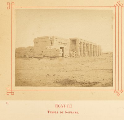 Templet i Kurnah av Félix Bonfils