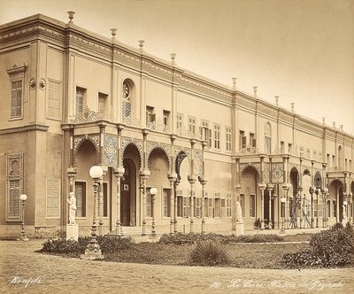 Gezireh-palatset i Kairo, Egypten av Félix Bonfils