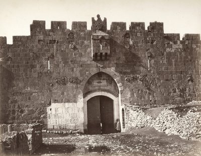 Saint Stephen Gate i Jerusalem av Félix Bonfils