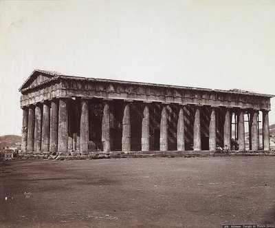 Theseus tempel på Akropolis i Aten av Félix Bonfils