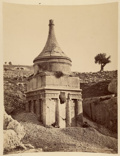 Absaloms grav, Palestina av Félix Bonfils