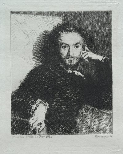 Baudelaire, efter Emil de Roy av Felix Bracquemond