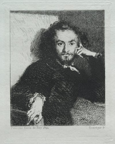 Baudelaire, efter Emil de Roy, 1869. av Felix Bracquemond