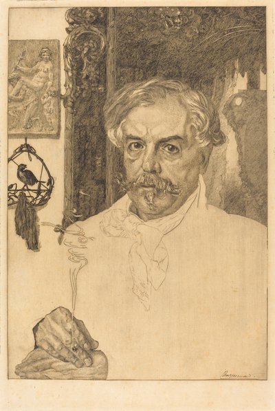 Edmond de Goncourt av Felix Bracquemond