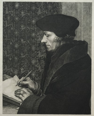 Erasmus, efter Holbein, 1863. av Felix Bracquemond