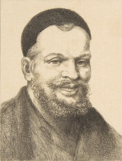Porträtt av Rabelais, 1868. av Felix Bracquemond