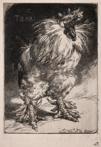 Den franska hanen av Felix Bracquemond