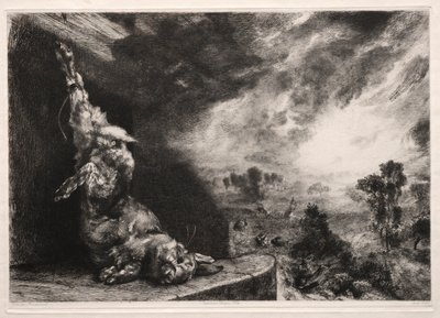 Den stora kaninen, 1891, tryckt 1894. av Felix Bracquemond