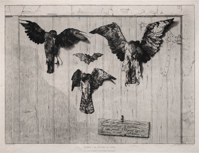 The Top of the Swing-Door, 1852 tryckt 1865. av Felix Bracquemond