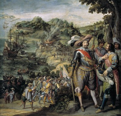 Infångandet av Saint Kitts av Don Fadrique de Toledo, 1634 av Felix Castello