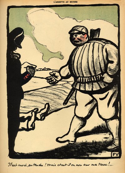 En markägare dödar en luffare, från "Crimes and Punishments", specialutgåva av "L