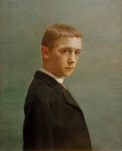 Självporträtt vid tjugo års ålder av Felix Edouard Vallotton