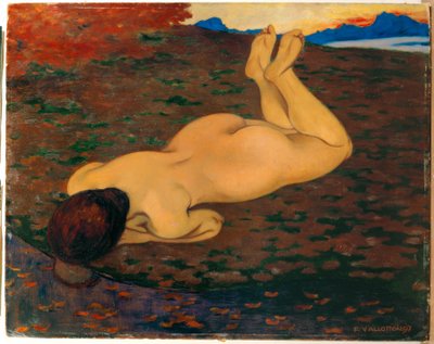 Badande eller Källan av Felix Edouard Vallotton