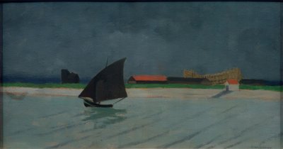 Seines mynning (havslandskap) av Felix Edouard Vallotton