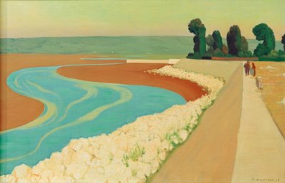 Honfleur vallen av Felix Edouard Vallotton