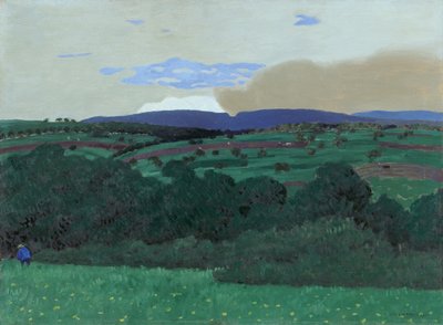 Lausannes omgivningar, 1900. av Felix Edouard Vallotton