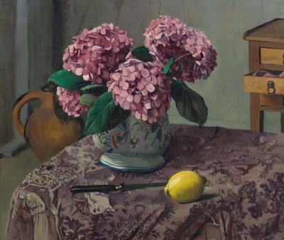 Hortensia och citron, 1923. av Felix Edouard Vallotton
