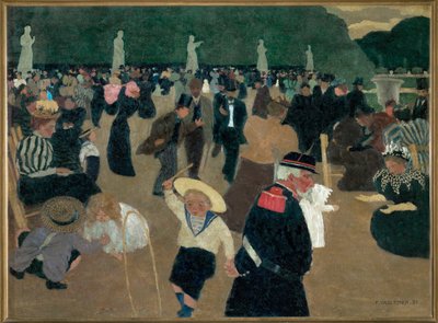 Luxemburgs trädgårdar av Felix Edouard Vallotton