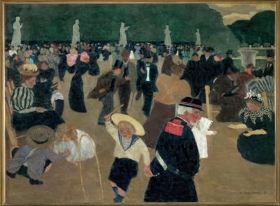 Luxemburgs trädgård av Felix Edouard Vallotton