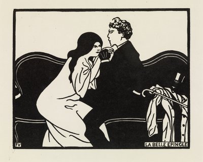 Den vackra hårnålen, 1897 av Felix Edouard Vallotton