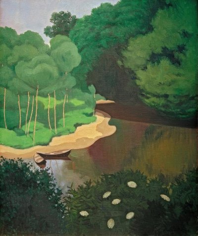 Dordogne i Carennac av Felix Edouard Vallotton
