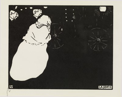 Utgången, 1895 av Felix Edouard Vallotton