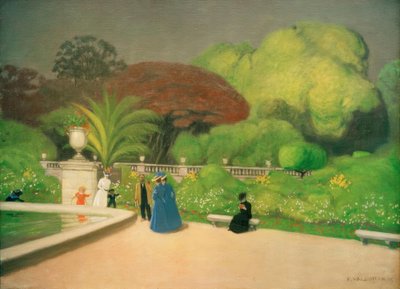 Luxemburgs trädgård av Felix Edouard Vallotton