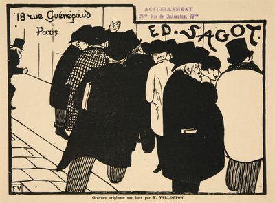 Älskare av tryck, pub. 1892 av Felix Edouard Vallotton