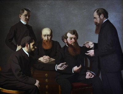 De fem målarna Fem målare: Félix Vallotton, Pierre Bonnard, Édouard Vuillard... 1902-1903. av Felix Edouard Vallotton