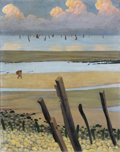 Lågvatten vid Villerville, 1922 av Felix Edouard Vallotton
