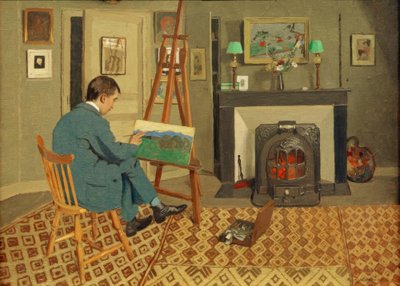 Max Rodrigues-Henriques i sin svärfars studio av Felix Edouard Vallotton
