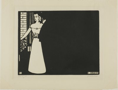 Pengar, tallrik fem från Intimacies av Felix Edouard Vallotton