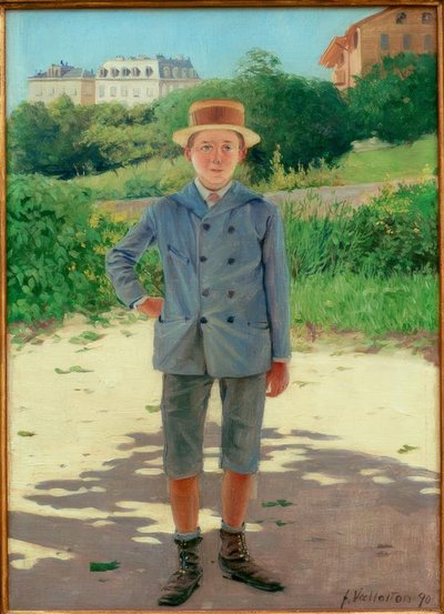 Porträtt av unga Delisle av Felix Edouard Vallotton