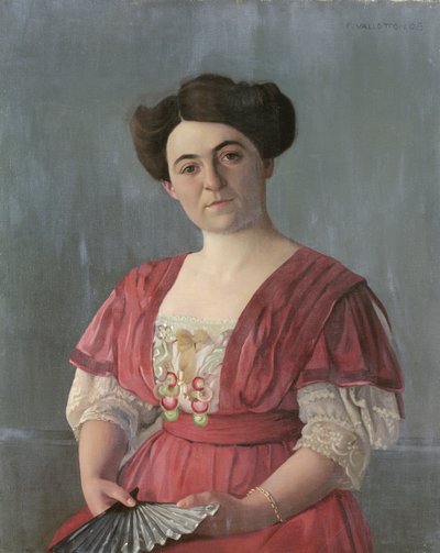 Porträtt av fru Haasen, 1908 av Felix Edouard Vallotton