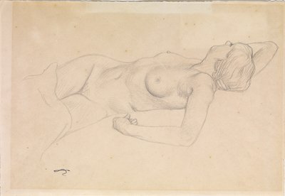 Liggande naken av Felix Edouard Vallotton