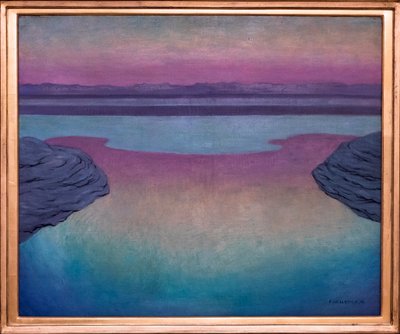 Stigande tidvatten på kvällen av Felix Edouard Vallotton