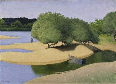 Sandbankar på Loire av Felix Edouard Vallotton