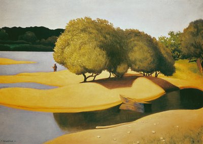 Sandar på kanten av Loire av Felix Edouard Vallotton