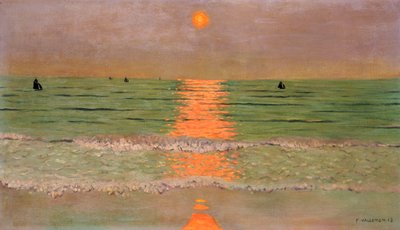 Solnedgång, 1913 av Felix Edouard Vallotton