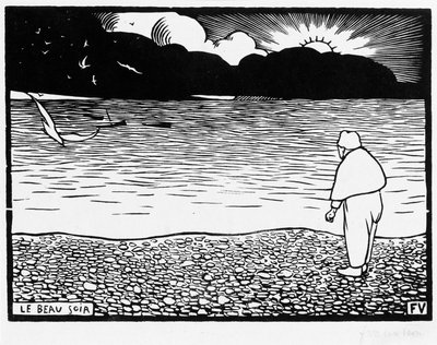 Den vackra kvällen, 1892 av Felix Edouard Vallotton
