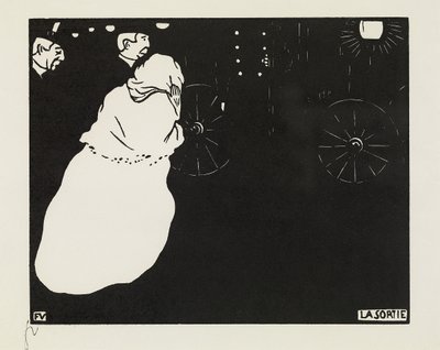 Avgången, 1895 av Felix Edouard Vallotton
