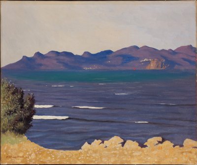 Esterel och Cannesbukten, 1925. av Felix Edouard Vallotton