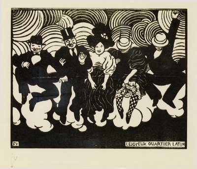 Lyckliga Latinkvarteret av Felix Edouard Vallotton