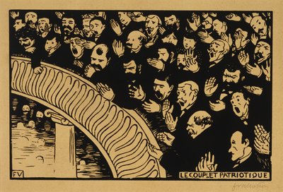 Den patriotiska Ditty av Felix Edouard Vallotton