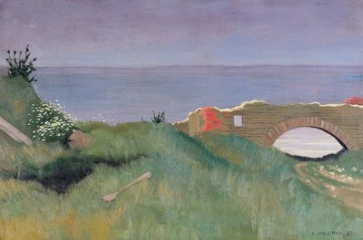 Ruinerna, Villerville, 1913 av Felix Edouard Vallotton
