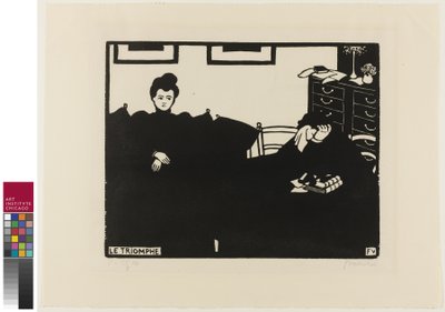 The Triumph, tallrik två från Intimacies, 1898 av Felix Edouard Vallotton