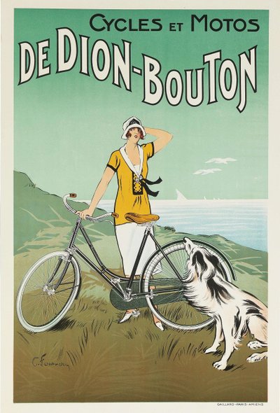 Dion-Bouton cyklar och motorcyklar, 1920-talet. av Felix Fournery
