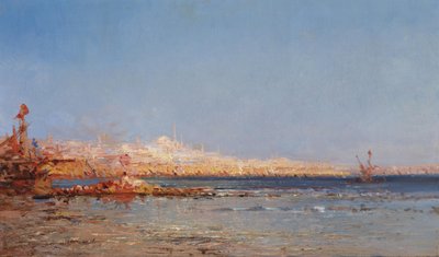 Utsikt över Konstantinopel, ca. 1911 av Félix Ziem
