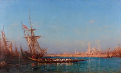 Utsikt över Istanbul, andra hälften av 1800-talet. av Félix Ziem