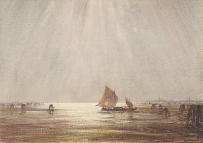 Venetiansk fiskebåt, n.d.. av Felix Francois Georges Philibert Ziem